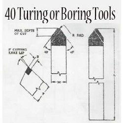 40 Turning or Boring Tools