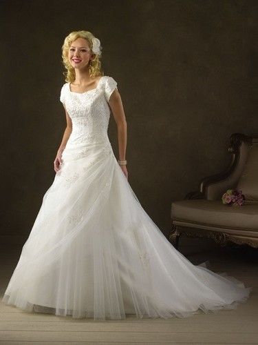 White Christian Wedding Gown