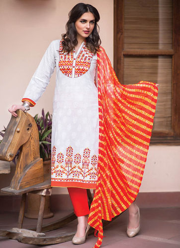 Embroidered Cotton Salwar Suit