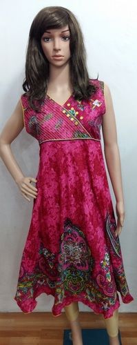 Printed Reyon Kurtis