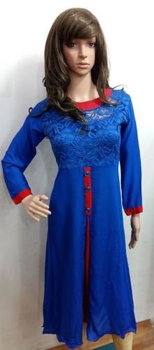 Reyon Embroidery Kurtis