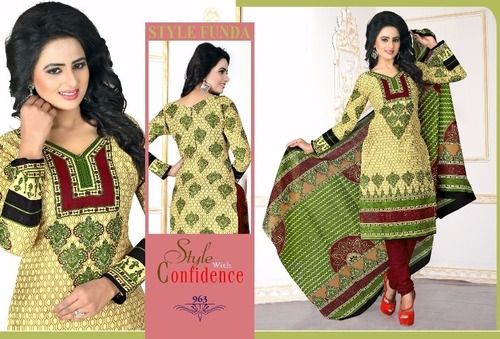 Unstitched Cotton Salwar Suits