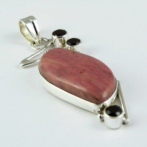 Duality In Garnet Red Jasper 925 Sterling Silver Pendants