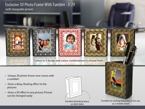 Power Plus Exclusive 3D Photo Frame With Tumbler