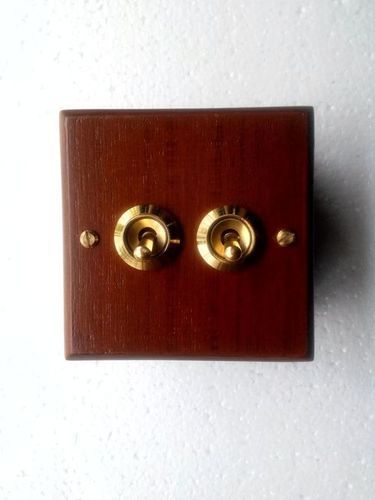 Flush Type Antique Wooden Panel Switches