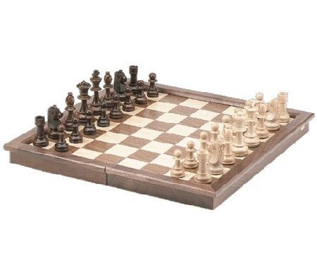 Walnut Folding Chess Set