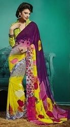 Abstract Print Saree