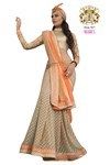 Beige Color Jacquard Saree