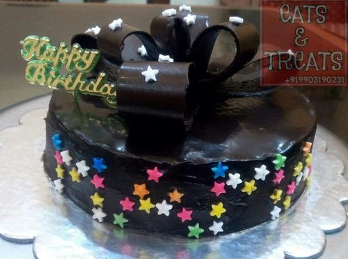Pure Dark Eggless Chocolate Cake