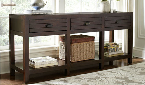 Campbell Console Table (Walnut Finish)