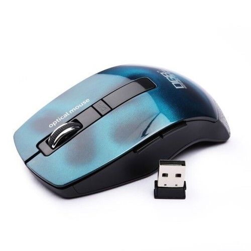 Dgb Curve 3d Wireless Optical Mouse (Blue)