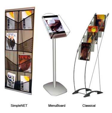 Brochure Stand - Premium Grade Material, Portable Design, Easy Setup & Carry, Enhances Promotional Display