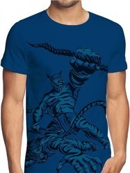 Men's Unique Design T-Shirt - 100% Cotton 180 GSM | Bio-Wash Finish Water-Based Eco-Friendly Inks Vibrant Tiger Motif