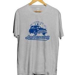 Round Neck Printed T-Shirt - 100% Cotton, Regular Fit , Bio-Wash Finish with Eco-Friendly Inks and 180 GSM Quality