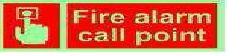 Photo-luminescent Fire Alarm Call Point Signage