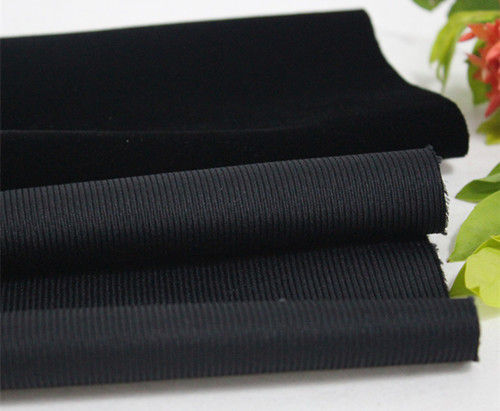 Black Gift Box Knitted Flocked Fabric (B3-J15)