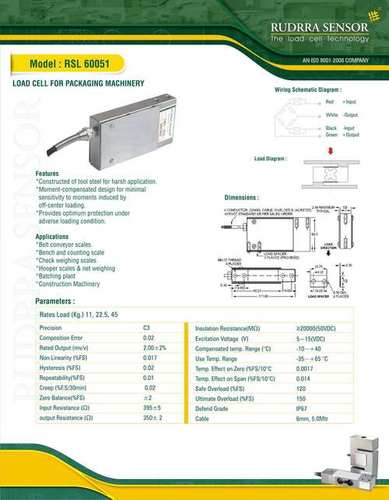 Load Cells For Packing Machinery