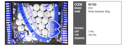 Hf Stc मोथबॉल सफेद और रंगीन