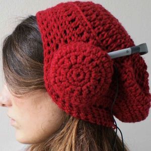 Crochet Headphone Knit Cap