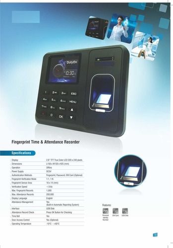 Time Attendance Access Control Machine