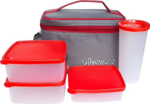 Lunch Box Oliveware Lb53 Red