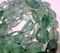 Green Topaz Gemstone Tumbled Beads Necklace Long