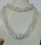 Rose Quartz Gemstones Beads Strand Necklace Capsules