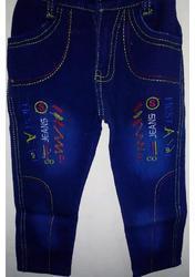 Blue Excellent Finish Fancy Kids Jeans