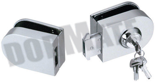 DM011 Wall to Glass Door Lock with Latch Plate