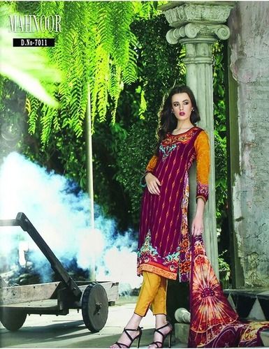 Mahnoor Ladies Pure Cotton Embroidery Suit