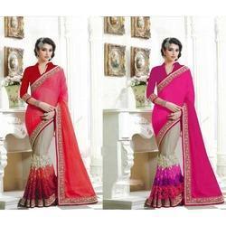 Ladies Colorfastness Designer Saree