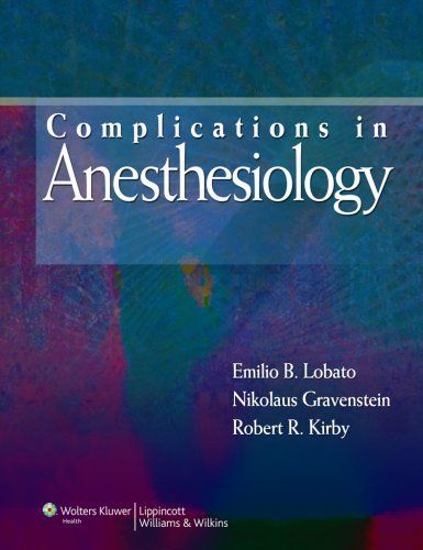 Complications In Anesthesiology Book
