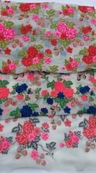 Georgette Embroidered Fabric