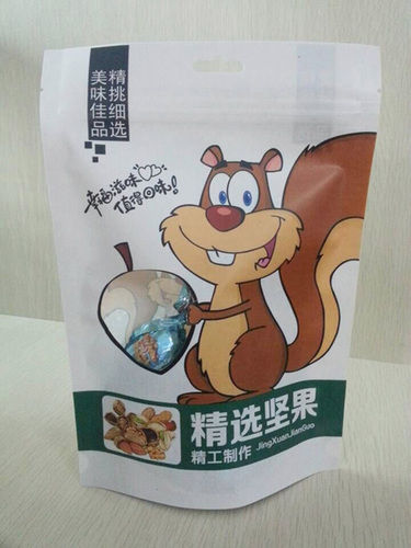 Stand Up Zipper Bag for Packing Nuts