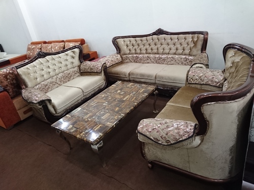 Classic Wooden Sofa Set - Premium Quality Wood, Elegant Design , Timeless Aesthetic