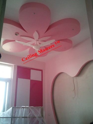 Kids Room Flower Pink Ceiling Design Service By Ceiling Master