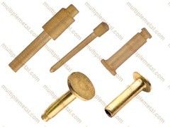 Polished Brass Hexagonal Rivet