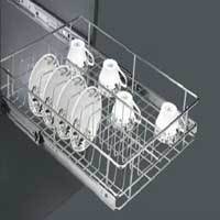 SS Basket - Stainless Steel Multi-Functional Kitchen Organizer Baskets | Maximizes Space, Easy Access, No Bending Required