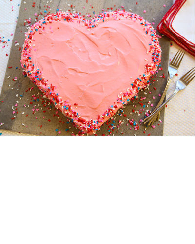 Strawberry Heart Cake