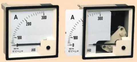 Moving Iron Ammeters And Voltmeters - Slide I Scale, CE Certified With Magnetic Shielding & Oil Damping System