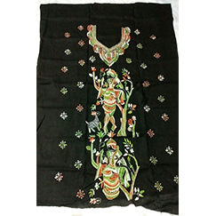 Black Hand Work Cotton Kurti PC