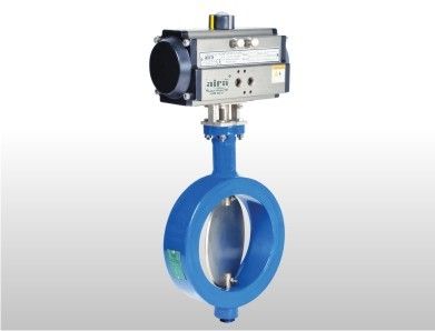 Pneumatic Rotary Actuator Operated Wafer Type Damper Valve