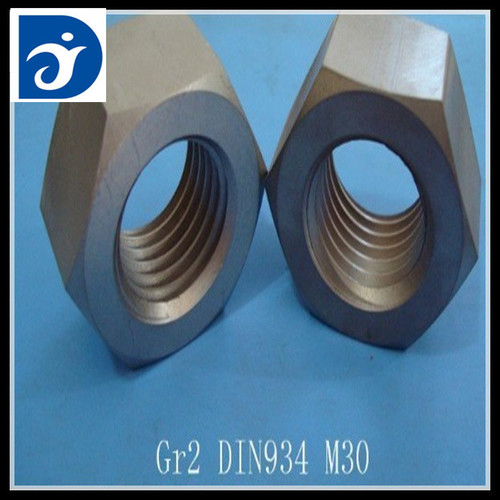 DIN 934 Titanium Hexagon Nuts Rison Titanium Hex Nuts GR5 Nut