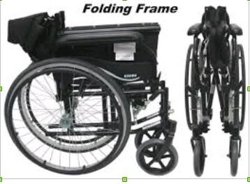 Folding Frame Wheel Chair