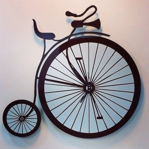 High Wheels Bicycle Clock