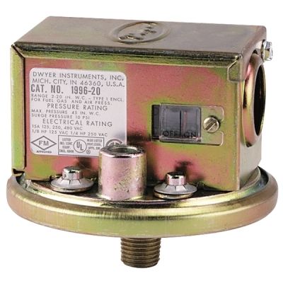 Electrical Series 1996 Gas Pressure Switch