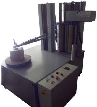Box Wrapping Machine With Motorized Updown Holding