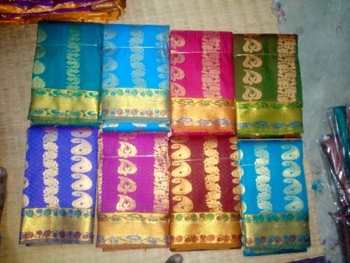 Embossed Pattu Sarees With Stone