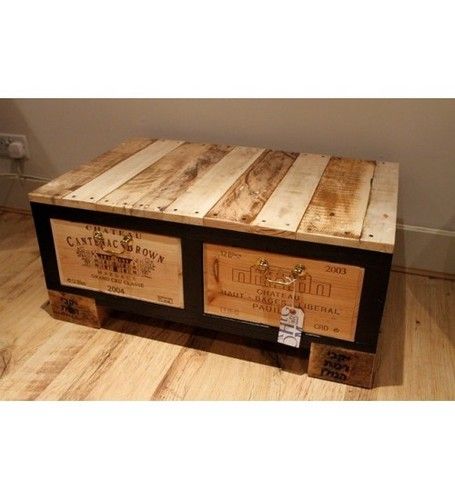 French Trunk Wooden Center Table