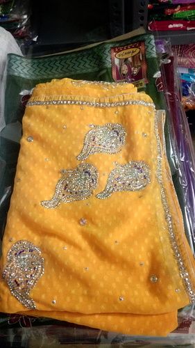 Pure Silk Yellow Saree